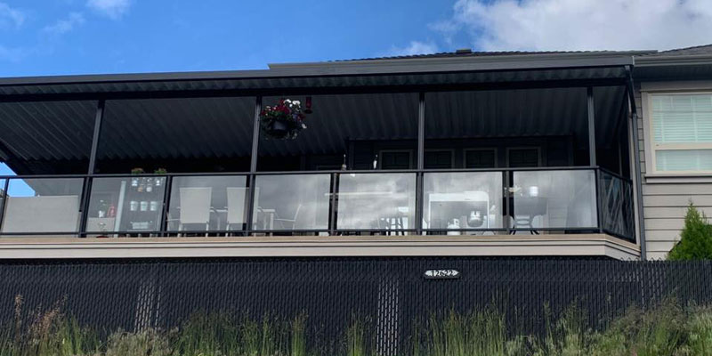 Black Patio Cover