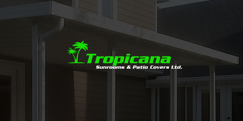Tropicana Logo over patio cover