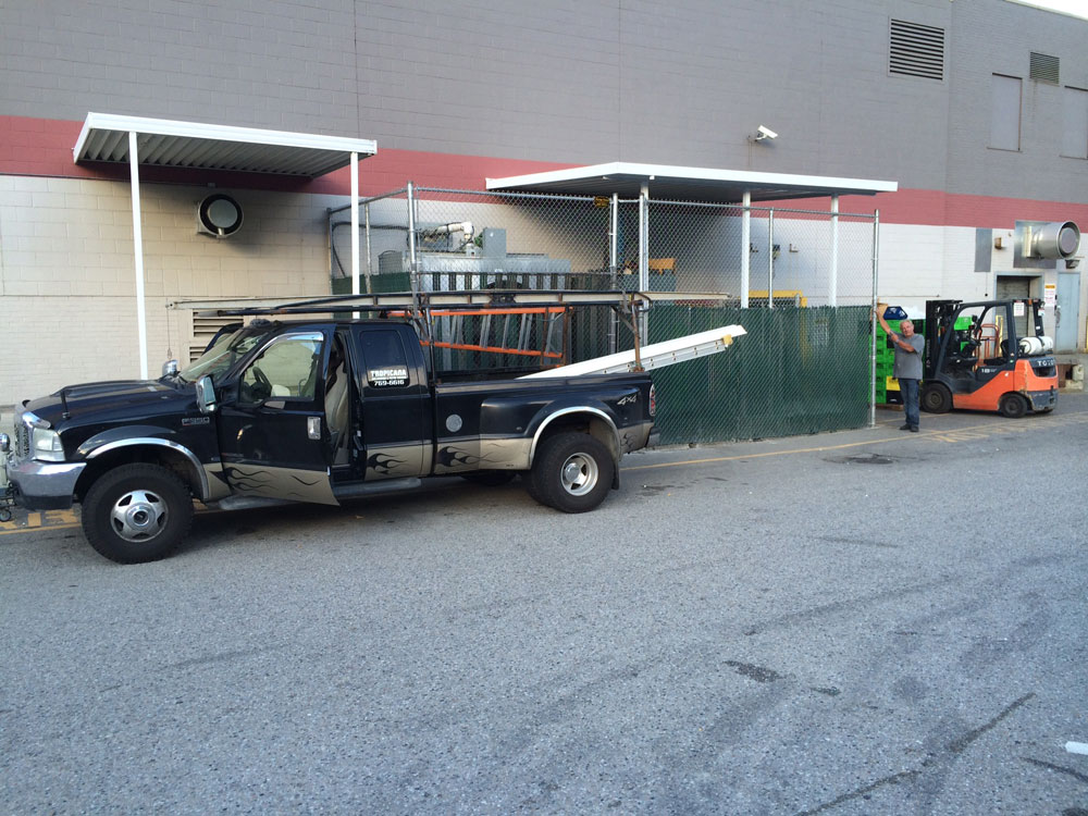 commercial patio cover application