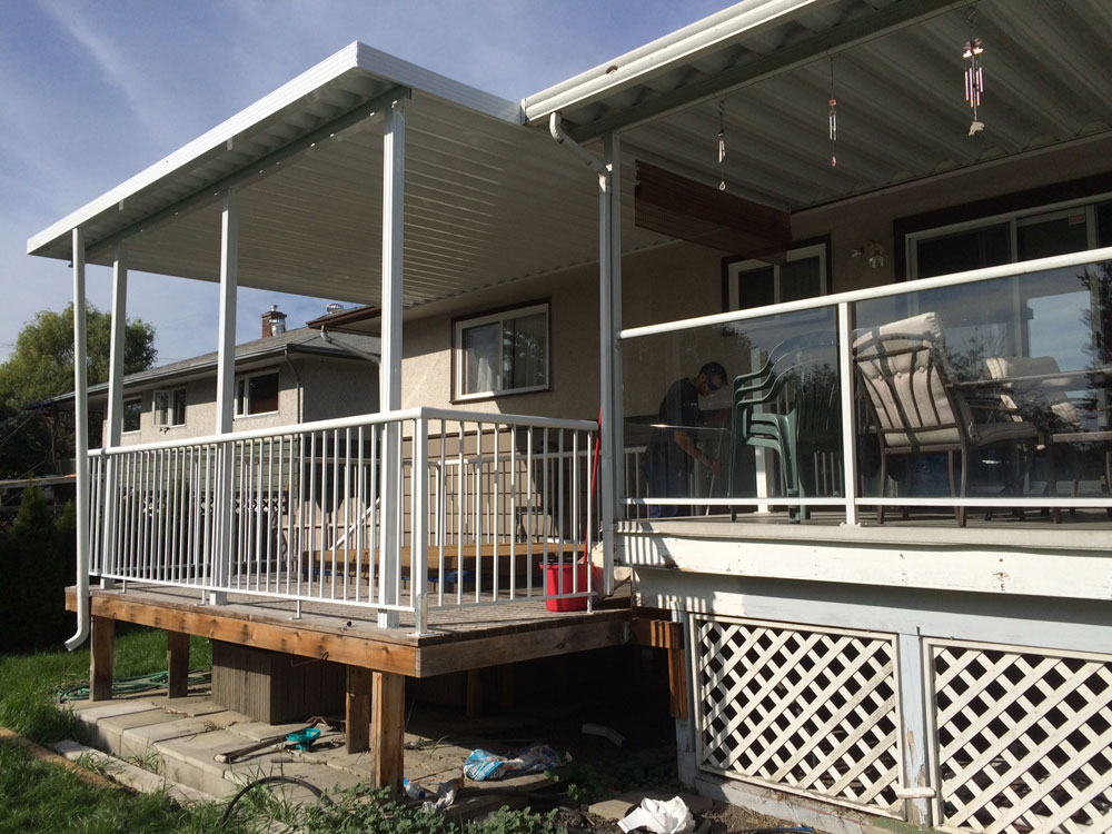 deck cover added to existing deck cover