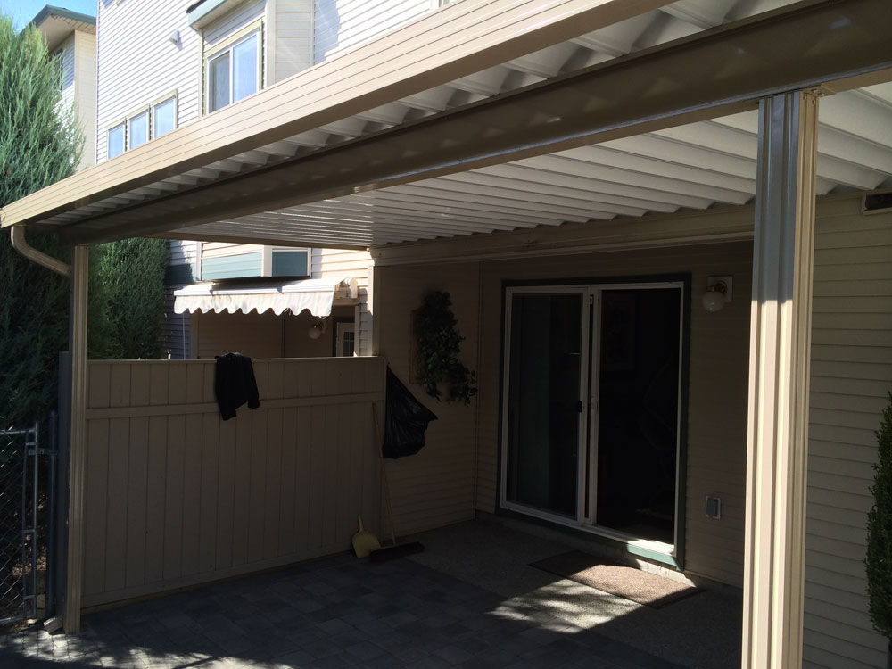 shady patio cover area