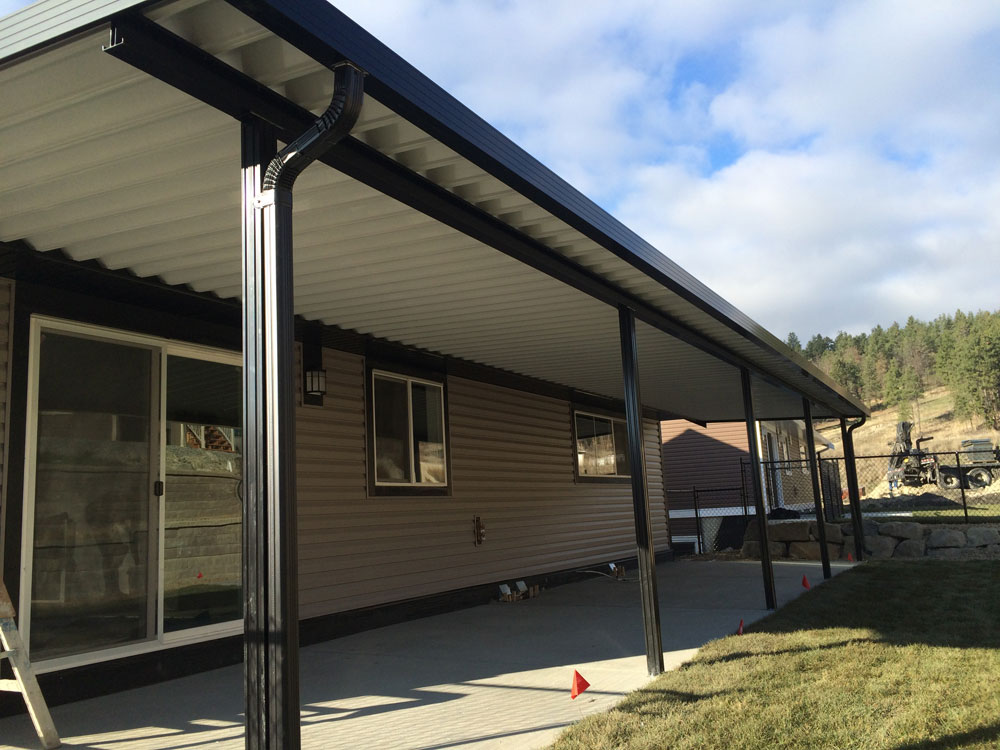 side of patio cover