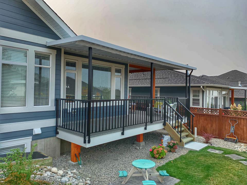 one of the new patio covers in new development