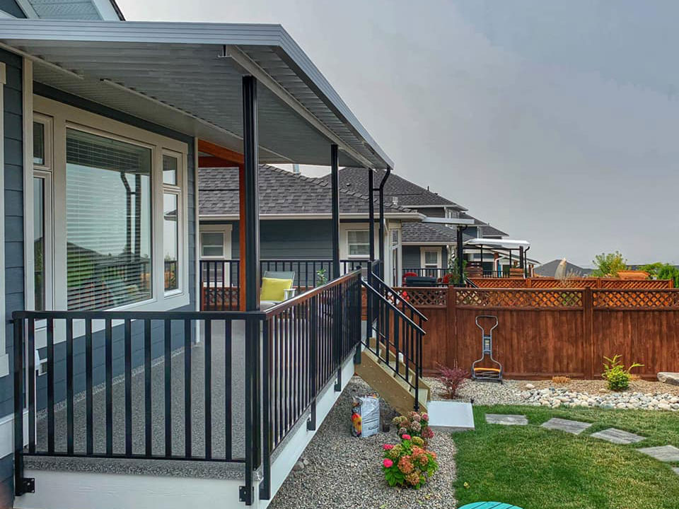 several new patio covers in new development