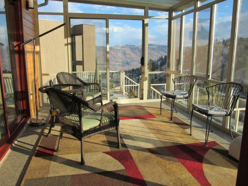 bright interior of sunroom